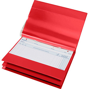 4052301035133 - BOI Pflegedokumentenmappen System Line 8 Klarsichttaschen 4 Registerblätter PVC 19 mm Füllhöhe rot