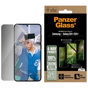 5715685017186 - 4-WAY PRIVACY Display-Schutzglas für Samsung Galaxy S25+ 5715685017186 PanzerGlass 5715685017186 - 4-WAY PRIVACY Display-Schutzglas für Samsung Galaxy S25+ 5715685017186 PanzerGlass
