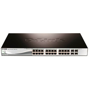0790069467783 - D-Link Web Smart DGS-1210-28P - Switch - L3 - managed - 24 x 10 100 1000 (PoE) + 4 x Gigabit SFP - Desktop an Rack montierbar