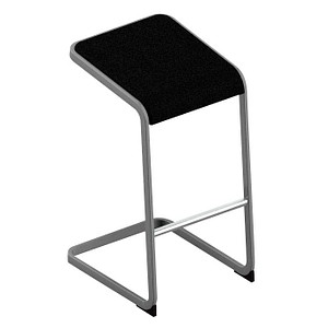 8056457078446 - Hocker OCSTOA01 2M6O C-STOOL schwarz bis 110kg 8056457078446 Quadrifoglio