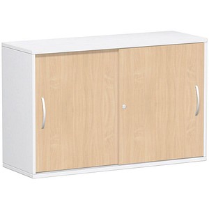 4038933487083 - Schiebetürenschrank Flex S-312253-BW weiß buche 1 Fachboden 1200 x 425 x 798 cm