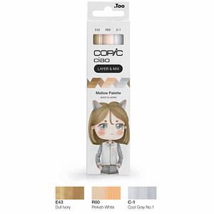 4013695266831 - COPIC Ciao Mellow Palette Layoutmarker-Set farbsortiert 10 + 60 mm 4013695266831 COPIC 3 Stück 4013695266831 - COPIC Ciao Mellow Palette Layoutmarker-Set farbsortiert 10 + 60 mm 4013695266831 COPIC 3 Stück