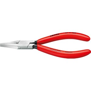 4003773014287 - KNIPEX Flachzange 37 11 125 Kunststoffabdeckung 27 mm Silber Rot Werkzeugstahl