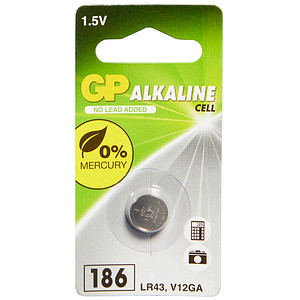 4891199003974 - Gp Batteries - GP186ASTD974C1 Knopfzelle lr 43 Alkali-Mangan 15 v 1 St 4891199003974 - Gp Batteries - GP186ASTD974C1 Knopfzelle lr 43 Alkali-Mangan 15 v 1 St