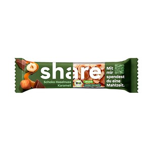 4262414872529 - share Bio Schoko Haselnuss & Karamell Nussriegel 15 St 4262414872529 - share Bio Schoko Haselnuss & Karamell Nussriegel 15 St