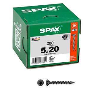 4003530275821 - T-star plus 200ER satz universalschrauben t te fresh e schwarz vollgewinde 5 x 20 mm universalschraube schwarz - Spax 4003530275821 - T-star plus 200ER satz universalschrauben t te fresh e schwarz vollgewinde 5 x 20 mm universalschraube schwarz - Spax