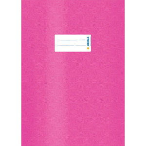 HERMA Heftumschlag mit Baststruktur pink Kunststoff DIN A4