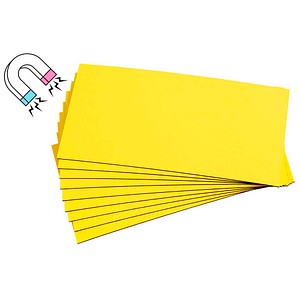 EICHNER Magnetschilder gelb 5,0 x 10,0 cm, 300 St.