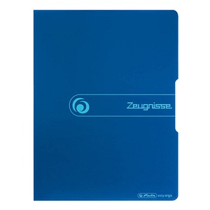 herlitz easy orga to go Zeugnismappe DIN A4, 20 Hüllen blau