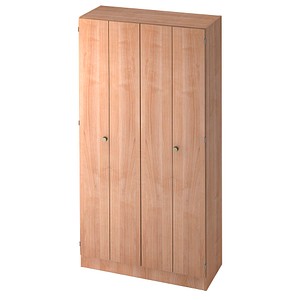 4032062024010 - HAMMERBACHER Falttürenschrank Savona V6900 N N SG nussbaum 4 Fachböden 1000 x 420 x 2004 cm