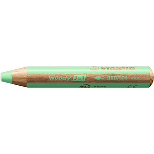4006381578035 - 5 x Holzfarbstift woody 3 in 1 10mm pastellgrün