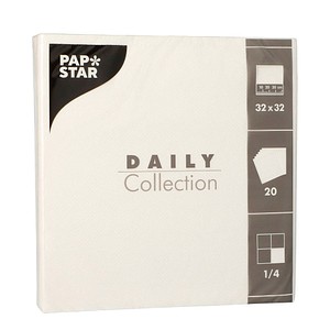 4002911694626 - PAPSTAR Serviette DAILY Collection 89612 32x32cm we 4002911694626 Papstar GmbH 20 Stück 4002911694626 - PAPSTAR Serviette DAILY Collection 89612 32x32cm we 4002911694626 Papstar GmbH 20 Stück