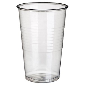 4002911161302 - Trinkbecher PP transparent 1 Packung = 100 Stück 03 Liter Ø 78 cm Höhe 113 cm