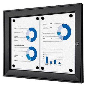 8596052051661 - SHOWDOWN Abschließbarer Schaukasten Magnetisch 521 (B) x 388 (H) cm Schwarz 2 x DIN A4 8596052051661 - SHOWDOWN Abschließbarer Schaukasten Magnetisch 521 (B) x 388 (H) cm Schwarz 2 x DIN A4