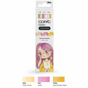 4013695266794 - COPIC Ciao Sunset Palette Layoutmarker-Set farbsortiert 10 + 60 mm 4013695266794 COPIC 3 Stück 4013695266794 - COPIC Ciao Sunset Palette Layoutmarker-Set farbsortiert 10 + 60 mm 4013695266794 COPIC 3 Stück