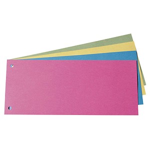 4250073741119 - Trennstreifen farbsortiert 190 g qm Karton 100 Blatt