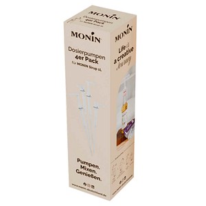 MONIN® Pumpaufsatz für 1 Liter Flasche weiß, 4 St.