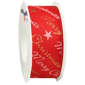 4009236163707 - Geschenkband matt rot 400 mm x 200 m