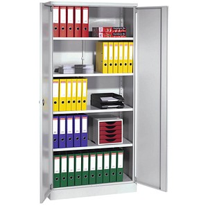 4260090171011 - Aktenschrank 100064 Stahl abschließbar 5 OH 92 x 195 x 42 cm lichtgrau