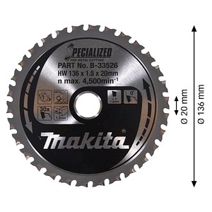 0088381422413 -  B-33526 SPECIALIZED Kreissägeblatt 1360 mm 30 Zähne 0088381422413 makita