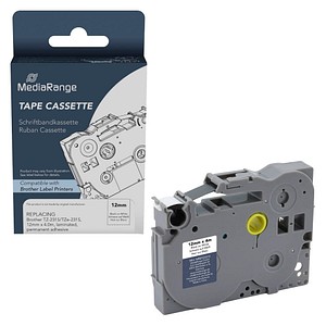 4260664874140 - Schriftband kompatibel zu Brother TZe-231 Permanent haftend 12 mm Länge 4 m schwarz auf weiß 4260664874140 MediaRange