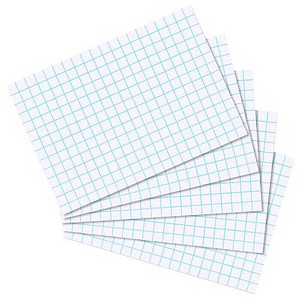 10 x Herlitz Karteikarten A8 kariert weiß VE=100 Stück