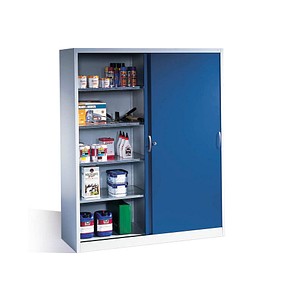 4050646133453 - C+p Möbelsysteme - c+p Schiebetürenschrank Acurado-2000 HxBxT 195x160x50cm Lichtgrau Enzianblau - Enzianblau