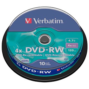 0023942435525 - DVD-Rohlinge 43552 DVD-RW wiederbeschreibbar 47 GB Spindel  0023942435525 10 Stück