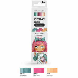 4013695266787 - COPIC Ciao Vibrant Palette Layoutmarker-Set farbsortiert 10 + 60 mm 4013695266787 COPIC 3 Stück 4013695266787 - COPIC Ciao Vibrant Palette Layoutmarker-Set farbsortiert 10 + 60 mm 4013695266787 COPIC 3 Stück