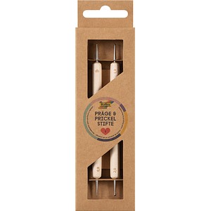 4001868136449 - Prickelset Prickelset braun Prickelnadel & Prägestift 2 St