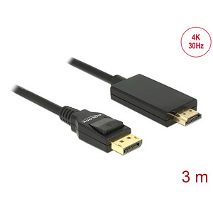 4043619853182 - DeLOCK DisplayPort 12 High Speed HDMI Kabel 4K 30 Hz 30 m schwarz 1 St 4043619853182 - DeLOCK DisplayPort 12 High Speed HDMI Kabel 4K 30 Hz 30 m schwarz 1 St