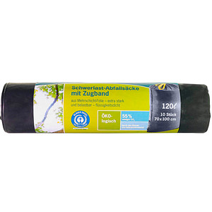 4260123533373 - Schwerlast-Abfallsäcke Secolan 450 my Stärke 1200 l Fassungsvermögen grau 4260123533373 10 Stück