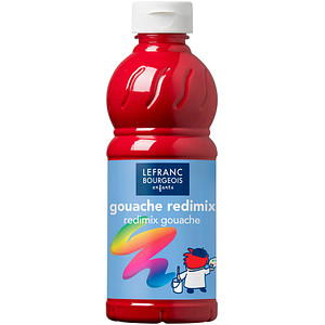 LEFRANC BOURGEOIS Gouache Liquide Redimix Temperafarbe rot 500,0 ml