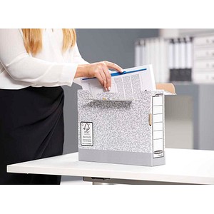 0043859645077 - BANKERS BOX SYSTEM Archiv-Schachtel grau (B)80 mm