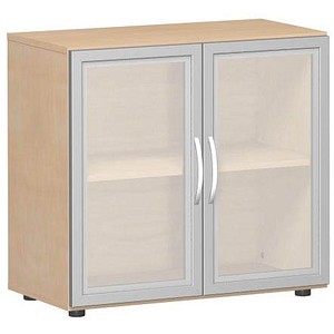 4038933075716 - Aktenschrank Flex S-382800-GTB buche Acrylglas satiniert 1 Fachboden 800 x 420 x 752 cm