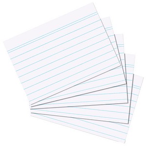 Herlitz Karteikarten A5 liniert weiß VE=100 Stück