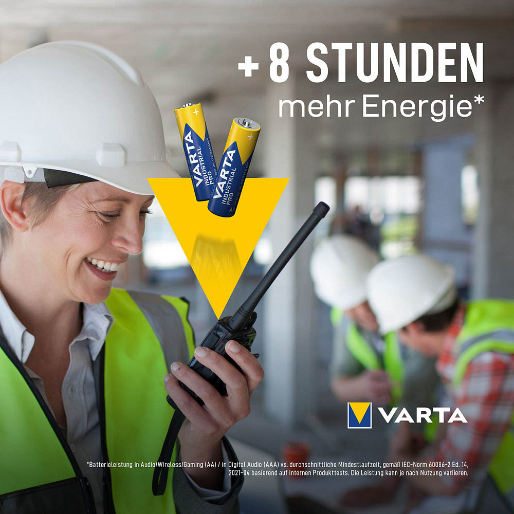 VARTA Batterie Industrial Micro AAA 1,5 Volt Alkaline 4er Pack - Bürobedarf  Thüringen