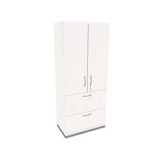 4260429769865 - fm Aktenschrank Sidney 4260429769865 weiß 2 Fachböden 800 x 442 x 1869 cm