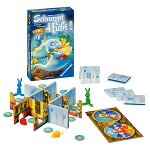 4005556233526 - Ravensburger 23352 - Schnappt Hubi Mitbringspiel für 2-4 Spieler Kinderspiel ab 5 Jahren kompaktes Format Reisespiel Brettspiel