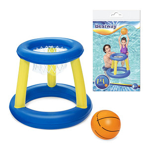 Bestway® Wasser-Basketballkorb mit Ball mehrfarbig