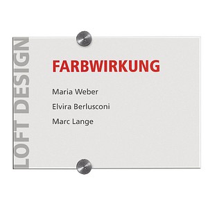 Durable Turschild Crystal Sign Acryl Din A6 Gunstig Online Kaufen Office Discount