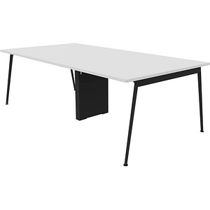 8059519730153 - Konferenztisch X3 X3LT112+X3LT12A BA R 75cm (H) 240cmx120cm (BxT) rechteckig weiß dunkelgrau 8059519730153 Quadrifoglio 8059519730153 - Konferenztisch X3 X3LT112+X3LT12A BA R 75cm (H) 240cmx120cm (BxT) rechteckig weiß dunkelgrau 8059519730153 Quadrifoglio