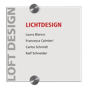 DURABLE Türschild CRYSTAL SIGN Acryl DURABLE Türschild CRYSTAL SIGN Acryl