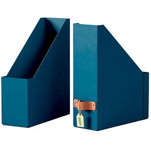 4002432136506 - 2 LEITZ Stehsammler Puro 24710068 dunkelblau Karton DIN A4