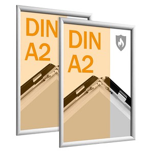 SPRINTIS  Brandschutz-Klapprahmen silber 42,0 x 59,4 cm, 2 St.