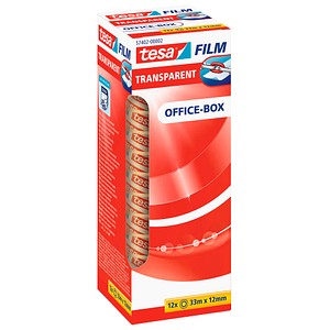 4042448035899 - Film Transparent - Transparentes Multifunktions-Klebeband für Heim- Schul- und Büroanwendungen - 33 m x 12 mm - 12er Pack - transparent - Tesa 4042448035899 - Film Transparent - Transparentes Multifunktions-Klebeband für Heim- Schul- und Büroanwendungen - 33 m x 12 mm - 12er Pack - transparent - Tesa
