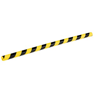 4005546735863 - Kantenschutzprofil E8R rund selbstklebend für Innen- & Außenbereich Aussparung 8 mm L 1000 mm PU-Schaum gelb schwarz