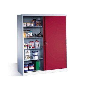 4050646135921 - Werkstattschrank 2169-00 Stahl abschließbar 5 OH 160 x 195 x 60 cm rot lichtgrau 4050646135921 C+P-Möbel 4050646135921 - Werkstattschrank 2169-00 Stahl abschließbar 5 OH 160 x 195 x 60 cm rot lichtgrau 4050646135921 C+P-Möbel