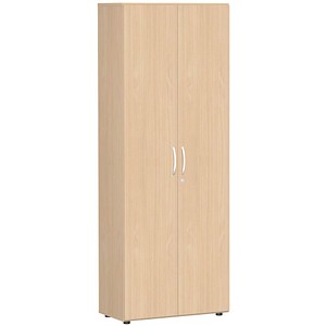 4038933481869 - Akten- Garderobenschrank Flex S-386128BB Holz abschließbar 2 OH 80 x 216 x 42 cm buche 4038933481869 Geramöbel