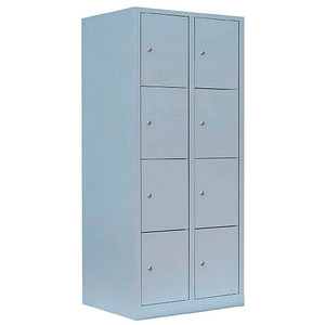 4061815519381 - Schließfachschrank lichtgrau 523420 8 Schließfächer 800 x 500 x 1800 cm 4061815519381 LÜLLMANN 4061815519381 - Schließfachschrank lichtgrau 523420 8 Schließfächer 800 x 500 x 1800 cm 4061815519381 LÜLLMANN